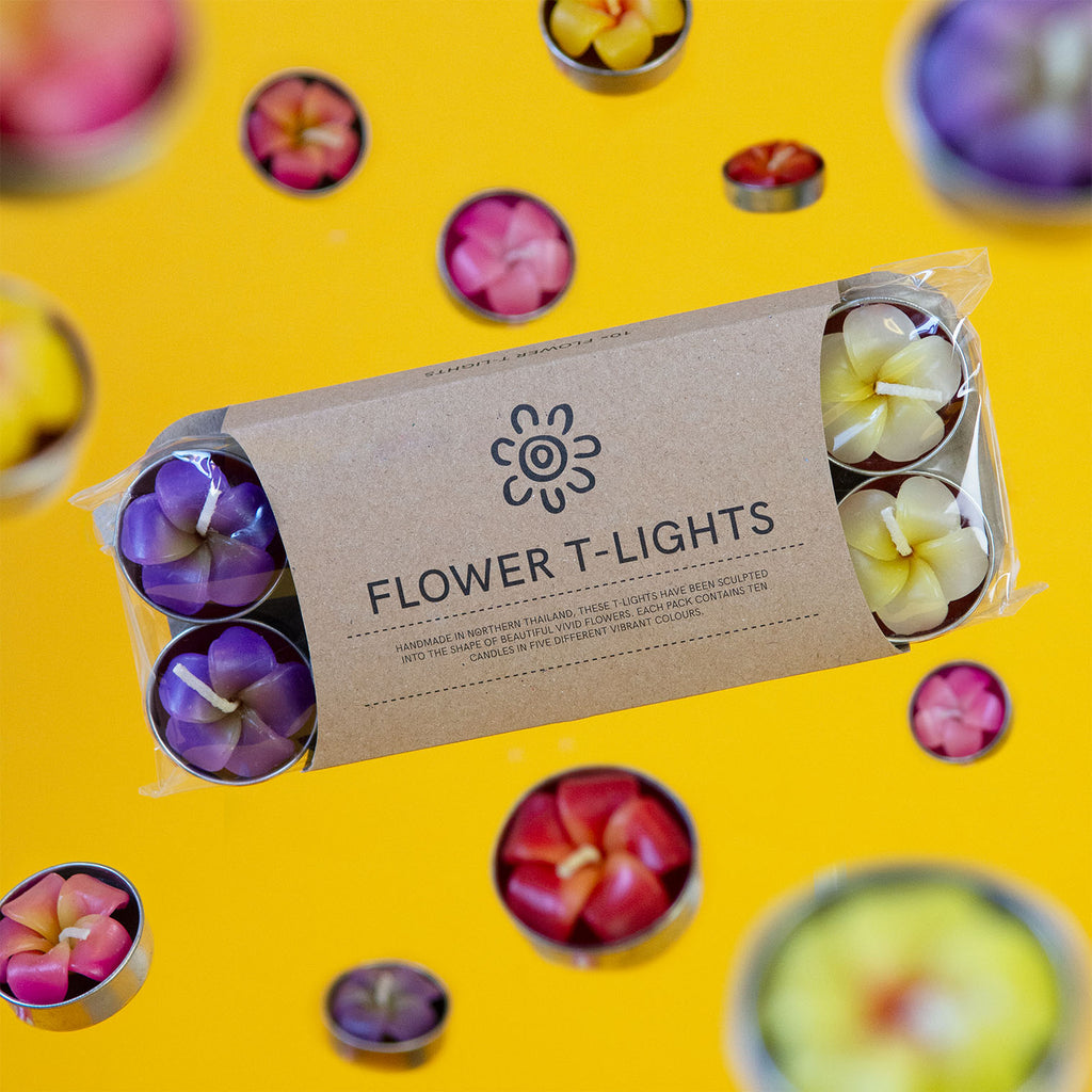 Frangipani Flower Tealights-Siesta Crafts