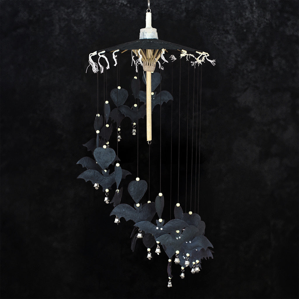 Spider and Bats Saa Paper Mobile-Siesta Crafts