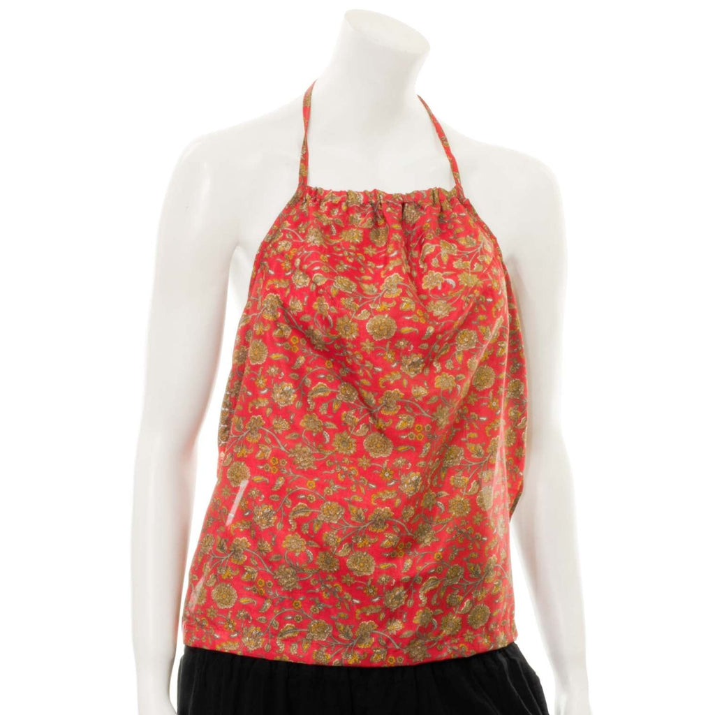 Recycled Sari Knot Back Top-Siesta Crafts