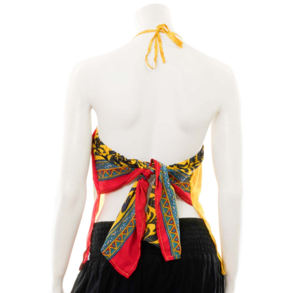 Recycled Sari Knot Back Top-Siesta Crafts