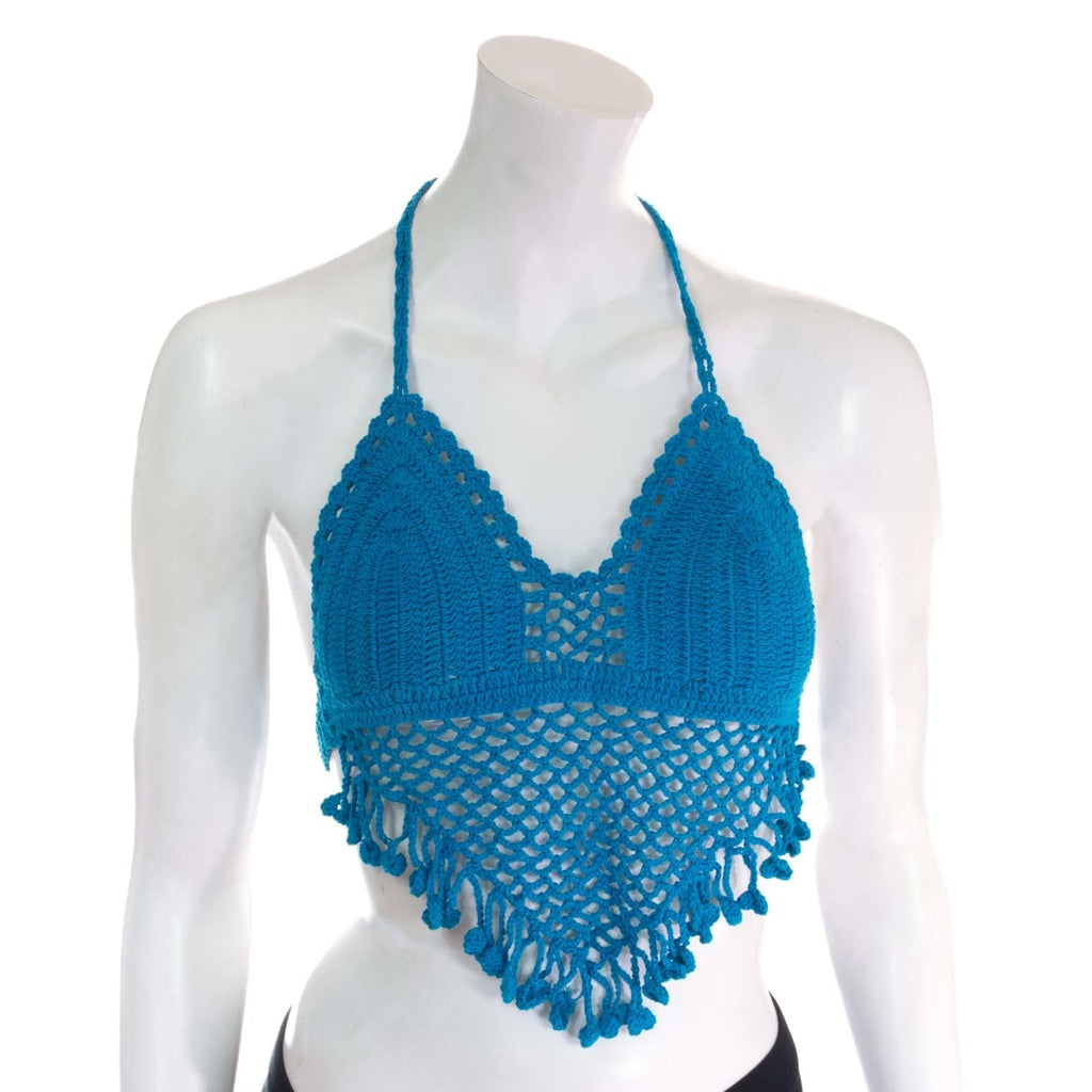 Tassel Crochet Bralette Top-Siesta Crafts