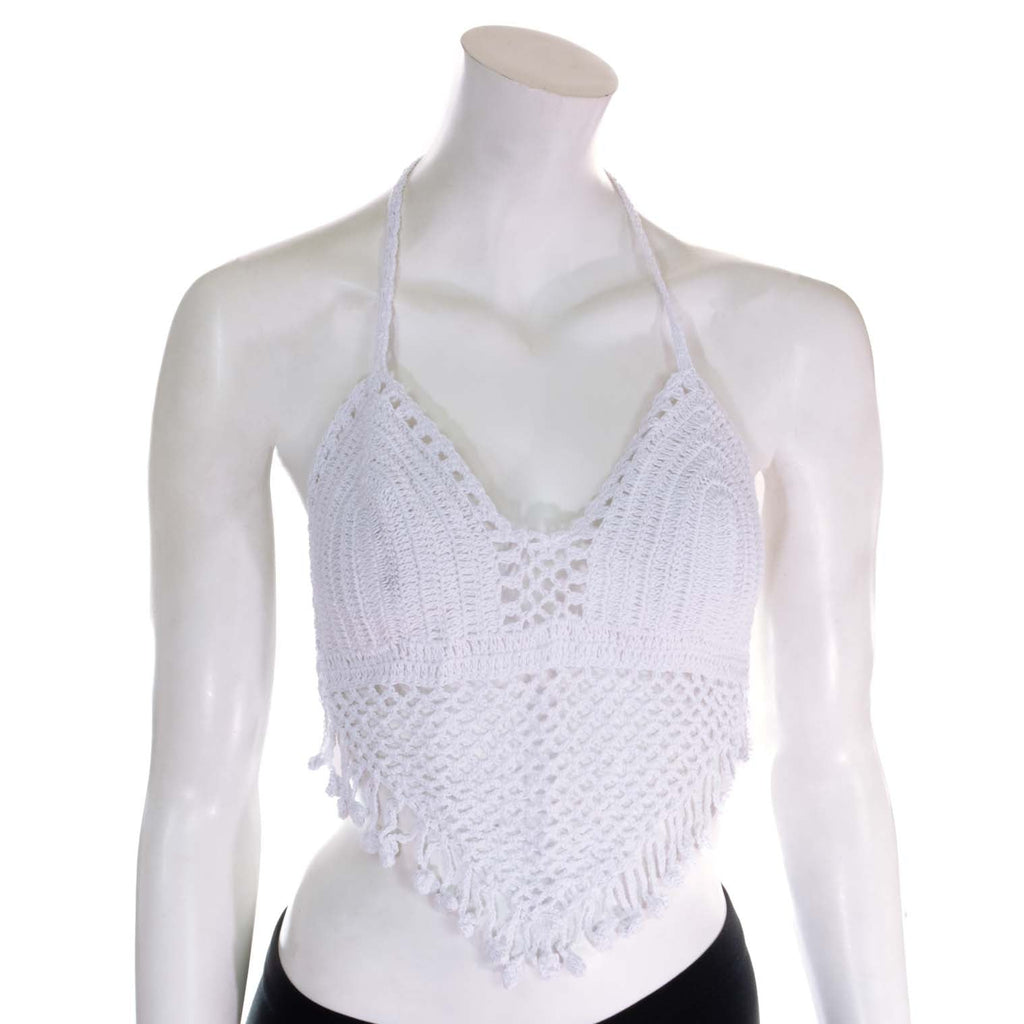Tassel Crochet Bralette Top-Siesta Crafts