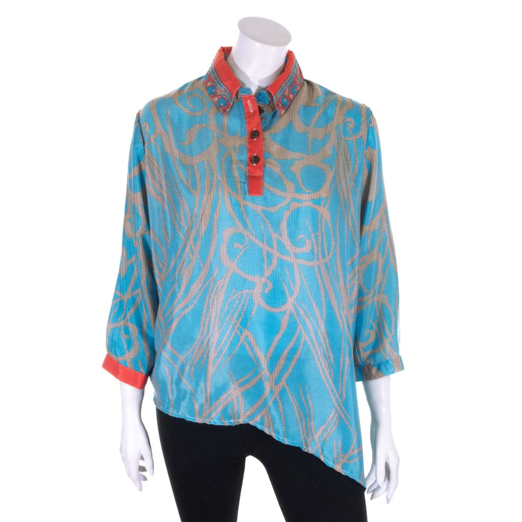 Ladies Recycled Sari Shirt-Siesta Crafts