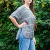 Black and White Scoop Top-Siesta Crafts