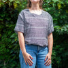 Black and White Scoop Top-Siesta Crafts
