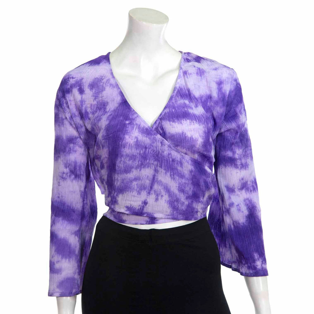 Crepe Cotton Wrap Top-Siesta Crafts