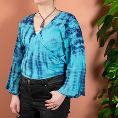 Crepe Cotton Wrap Top-Siesta Crafts