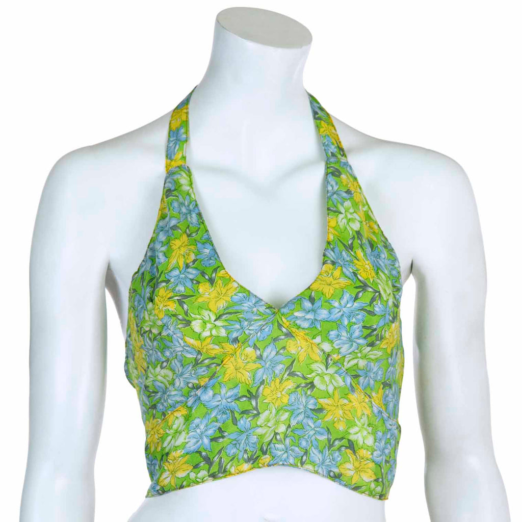 Recycled Sari Bralette Halter Top-Siesta Crafts