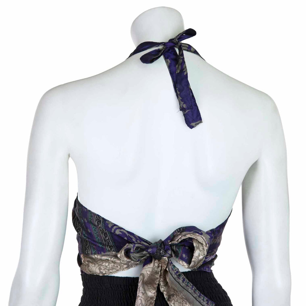 Recycled Sari Bralette Halter Top-Siesta Crafts