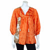 Recycled Sari Puff Sleeve Blouse-Siesta Crafts