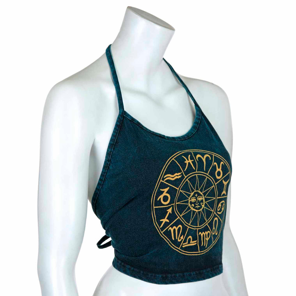 Zodiac Design Halter Neck Top-Siesta Crafts