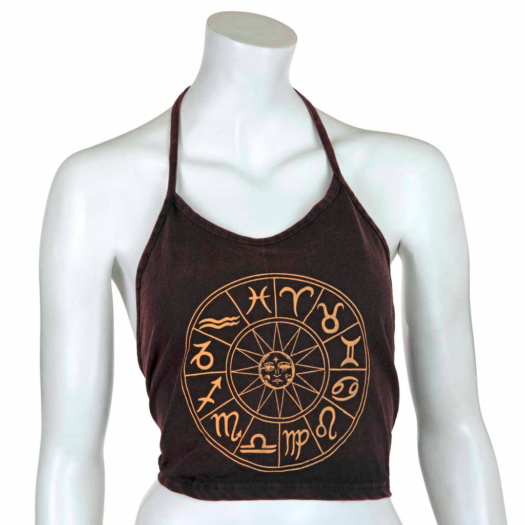 Zodiac Design Halter Neck Top-Siesta Crafts