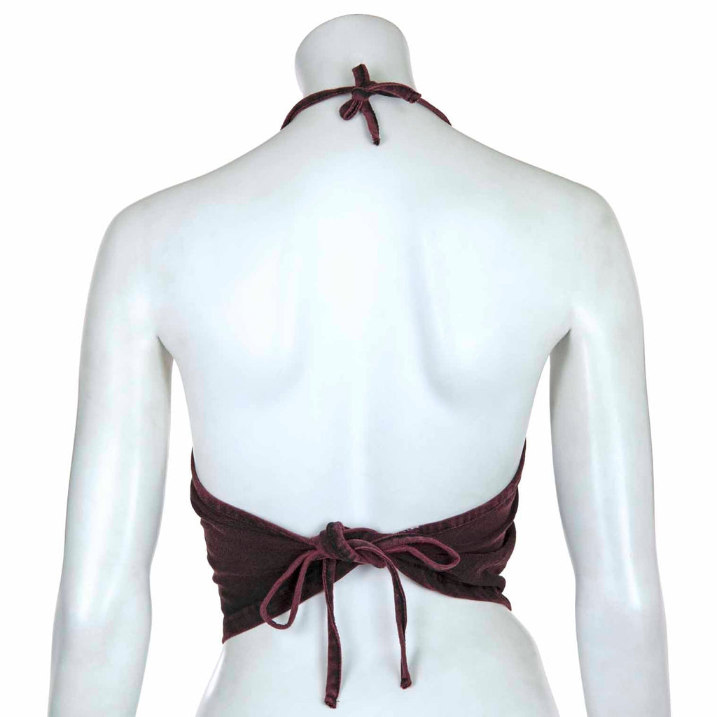Moon Phases Design Halter Neck Top-Siesta Crafts