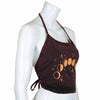 Moon Phases Design Halter Neck Top-Siesta Crafts
