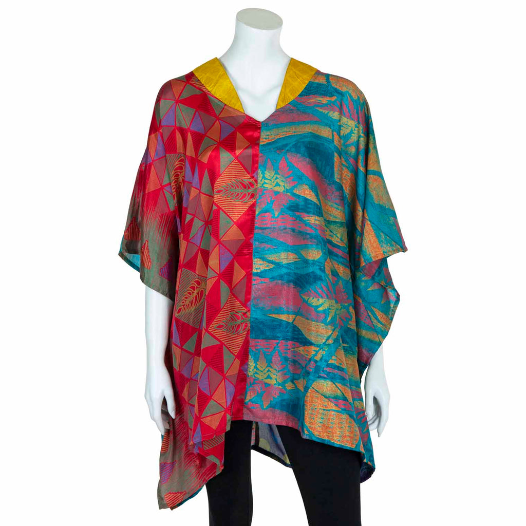 Recycled Sari Kaftan Top-Siesta Crafts