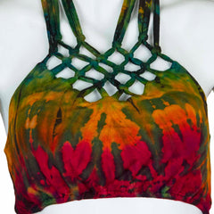 Knotted Jersey Tie Dye Triangle Top-Siesta Crafts