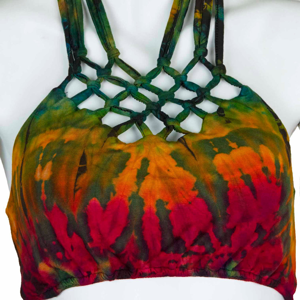 Knotted Jersey Tie Dye Triangle Top-Siesta Crafts