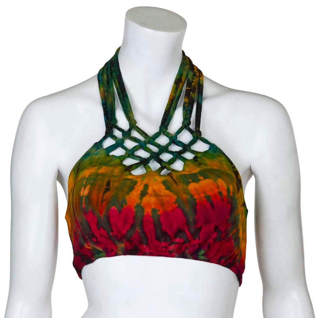 Knotted Jersey Tie Dye Triangle Top-Siesta Crafts