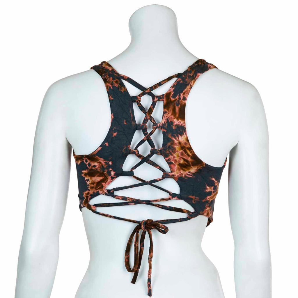 Corset Back Jersey Tie Dye Top-Siesta Crafts