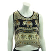 Elephant Open Back Drape Top-Siesta Crafts