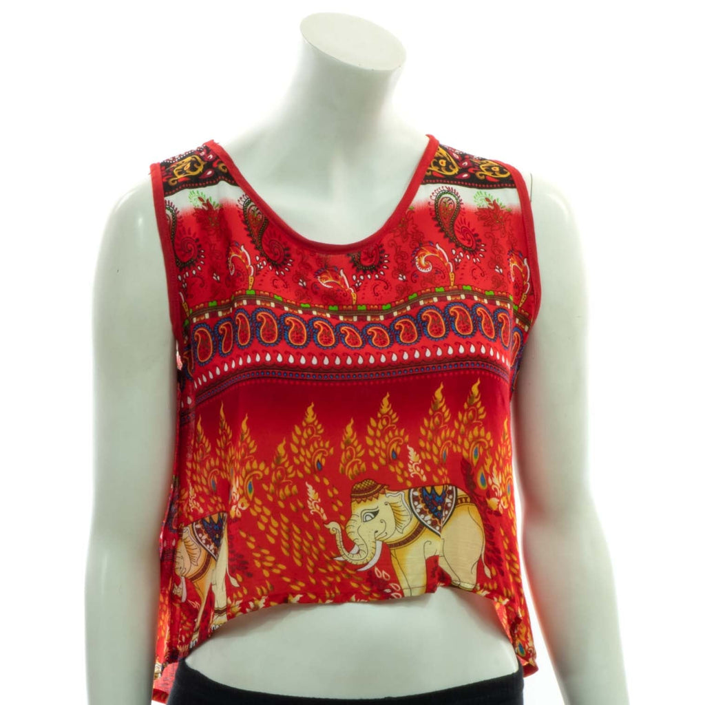 Elephant Open Back Drape Top-Siesta Crafts