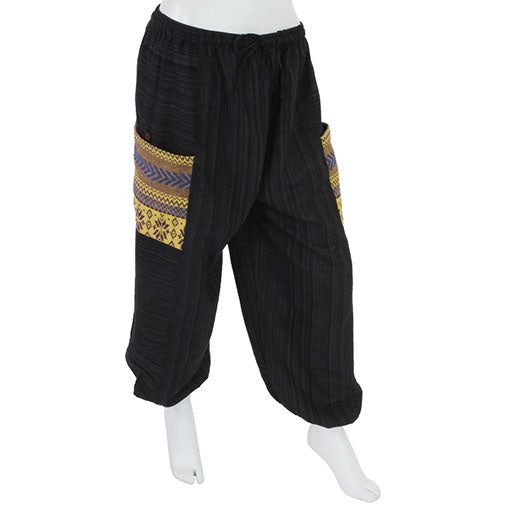 Thai Weave Pocket Ali Baba Trousers-Siesta Crafts