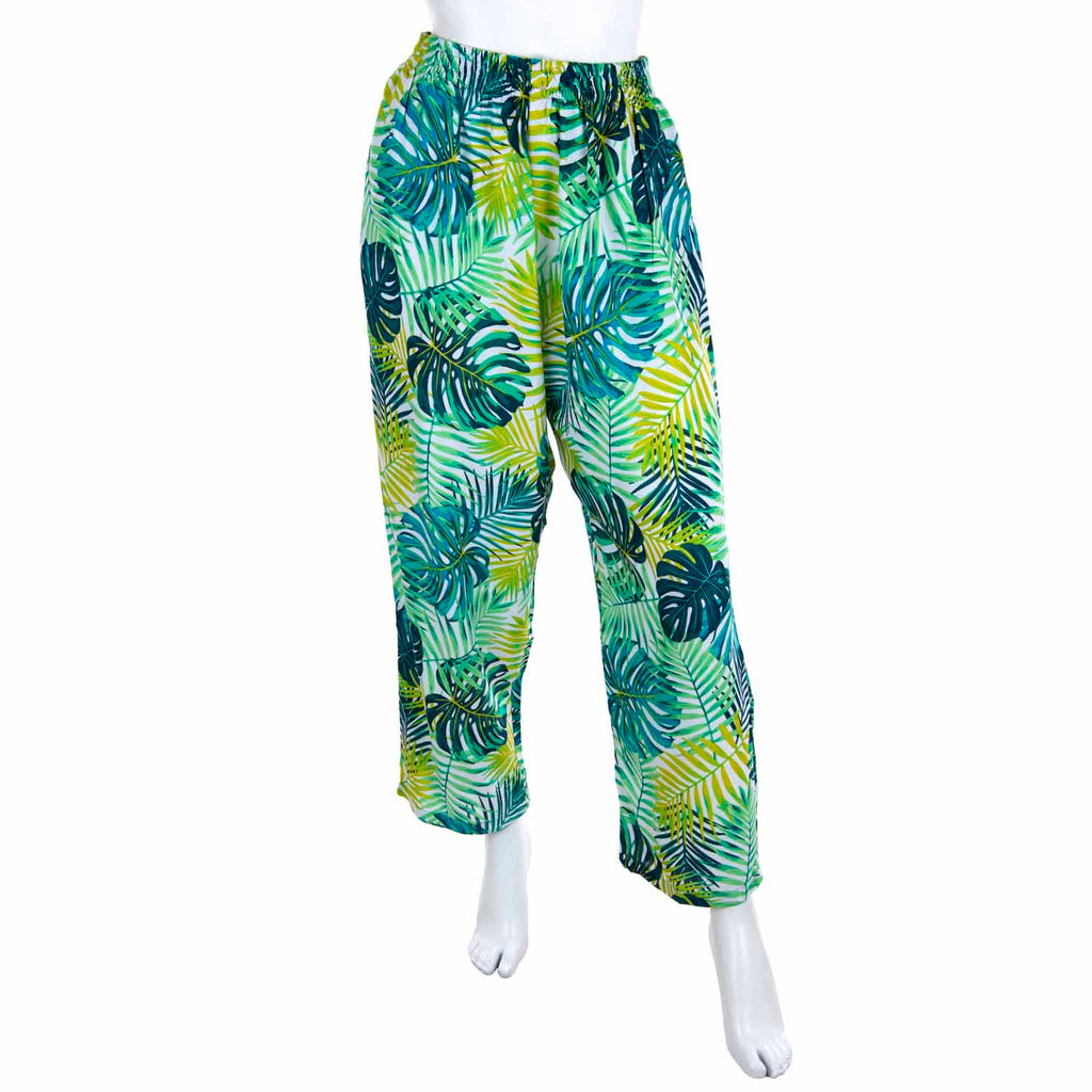 Fern Forest Cropped Trousers-Siesta Crafts