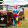 Rainbow Cropped Trousers-Siesta Crafts