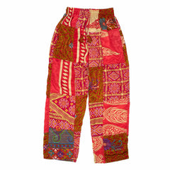 Recycled Sari Patch Trousers-Siesta Crafts