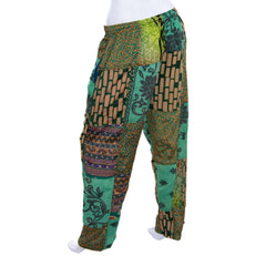 Recycled Sari Patch Trousers-Siesta Crafts