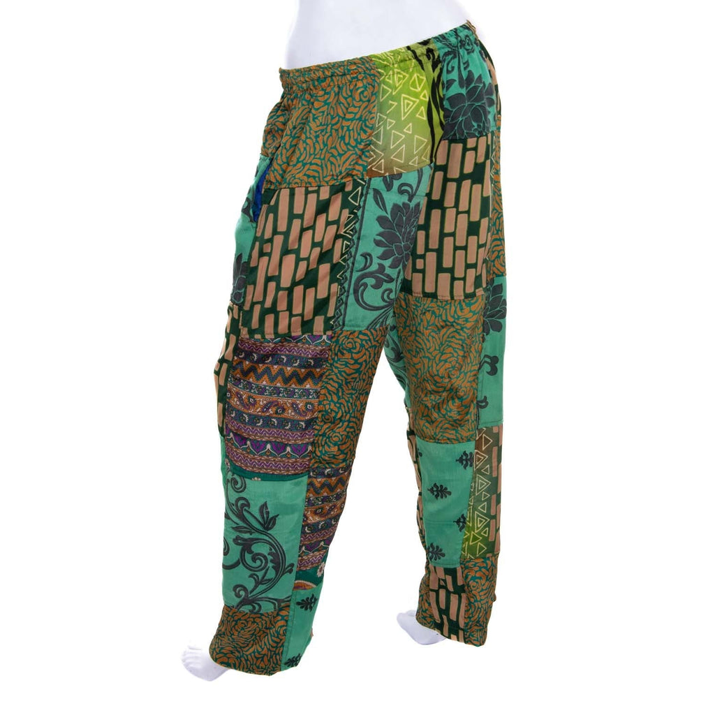 Recycled Sari Patch Trousers-Siesta Crafts