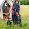 Patchwork Wide Leg Trousers-Siesta Crafts