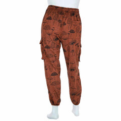 Mushroom Print Combat Trousers-Siesta Crafts