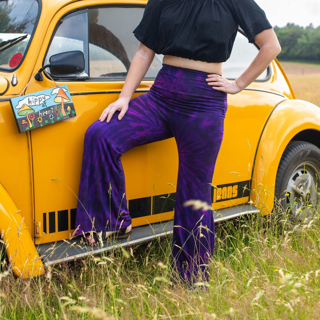 Tie Dye Flared Trousers-Siesta Crafts