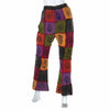 Block Print Patch Jersey Trousers-Siesta Crafts