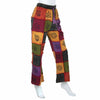 Block Print Patch Jersey Trousers-Siesta Crafts