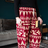 Drawstring Cat Print Trousers-Siesta Crafts