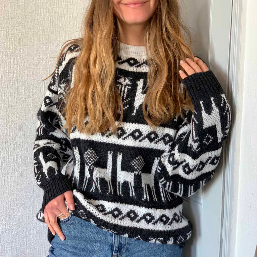 Flock of Llamas Jumper-Siesta Crafts