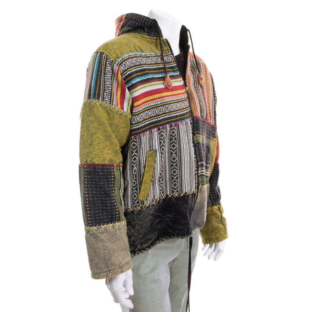 Stonewash Patch Print Jacket-Siesta Crafts