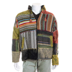Stonewash Patch Print Jacket-Siesta Crafts