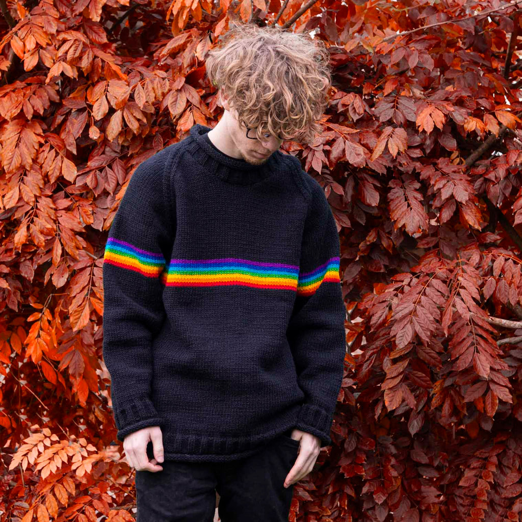 Rainbow Stripe Jumper-Siesta Crafts