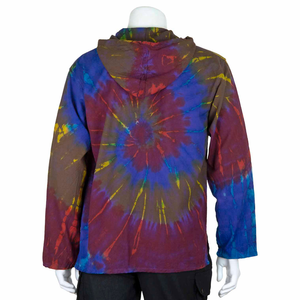 Tie Dye Button Hoodie-Siesta Crafts