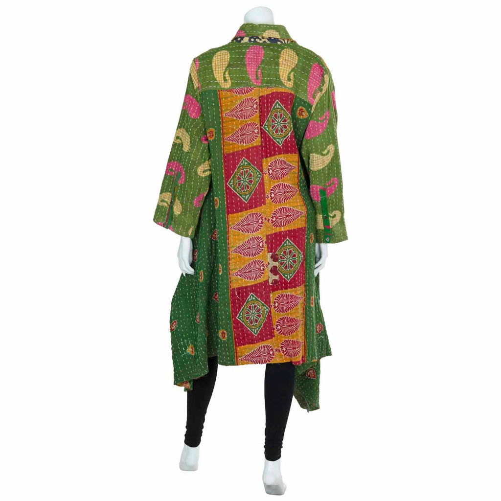 Kantha Button Jacket-Siesta Crafts