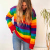 Rainbow Stripy Jumper-Siesta Crafts