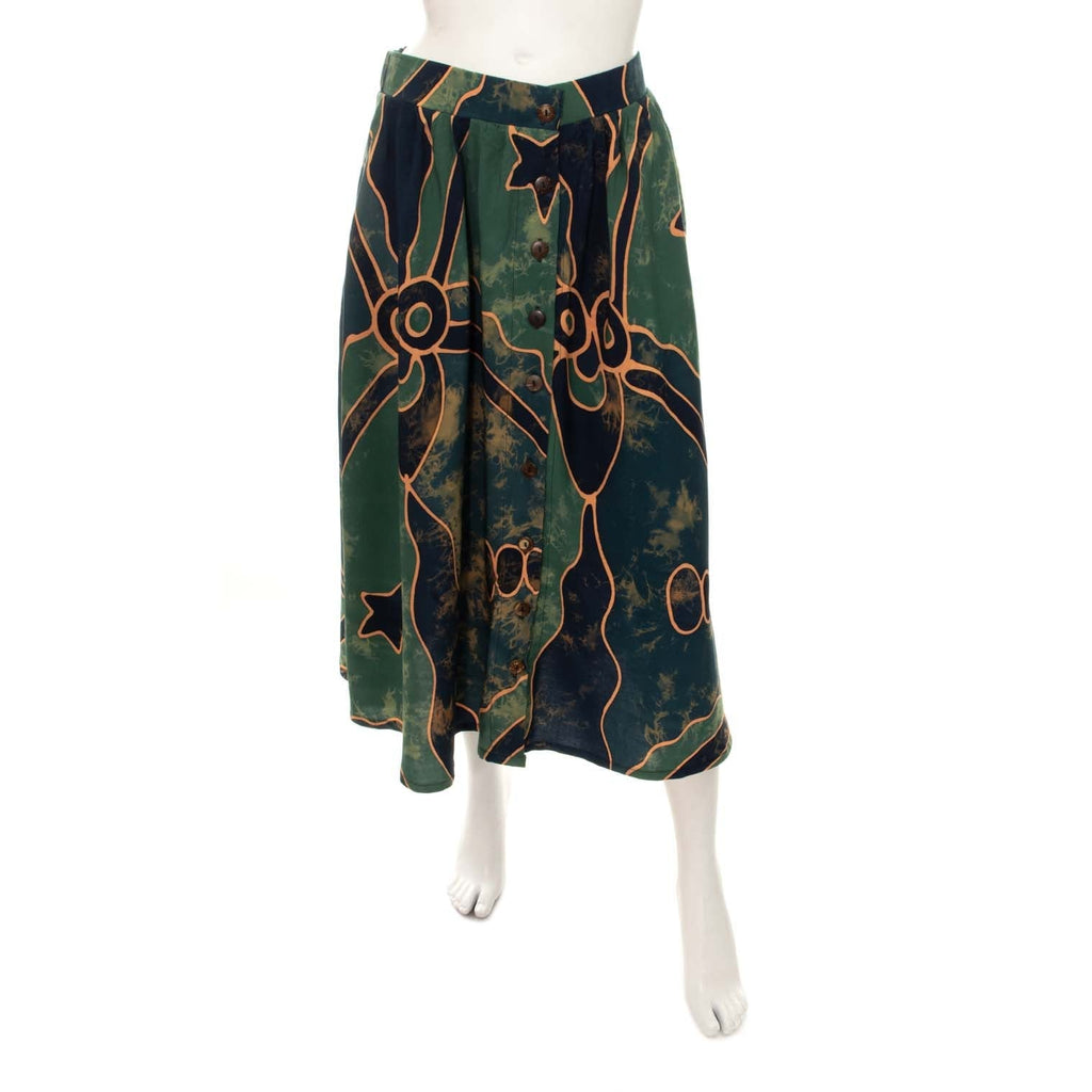 Abstract Button Skirt-Skirts-Siesta Crafts