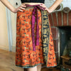 Recycled Sari Reversible Wrap Skirt-Siesta Crafts