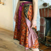 Recycled Sari Reversible Wrap Skirt-Siesta Crafts
