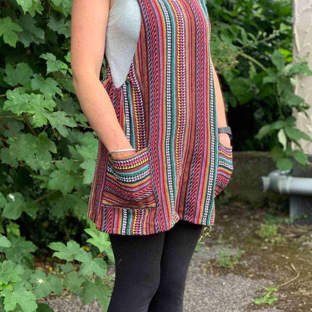 Thai Weave Dungaree Dress-Siesta Crafts