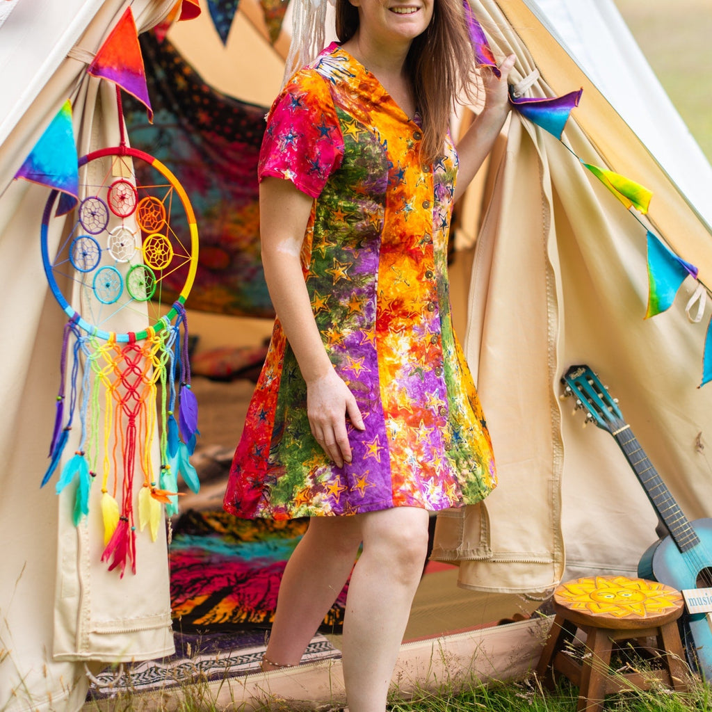 Celestial Ditsy Dress-Siesta Crafts