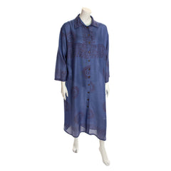 Om Fabric Long Shirt Dress-Siesta Crafts